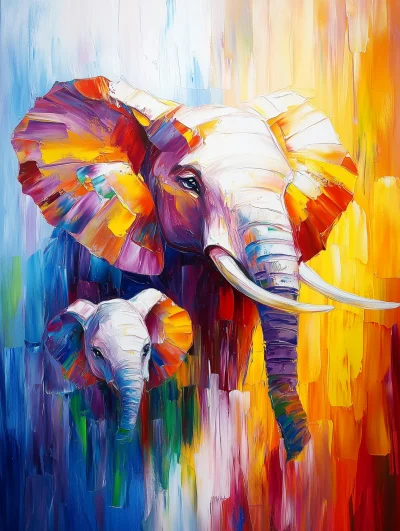 Cuddly Elephants