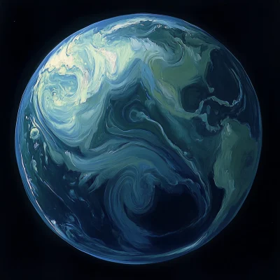 Retro Planet Artwork