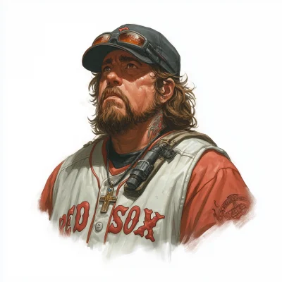 Boston Red Sox Fan Character Art