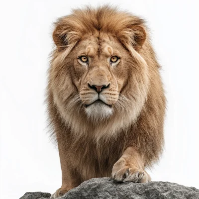 Majestic Lion on Rock