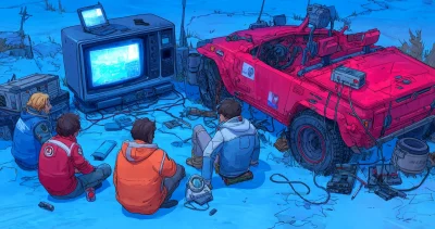 Cyberpunk Military Scene