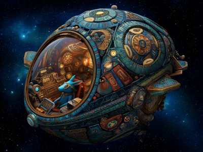 Funky Time Travel Pod