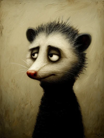 Aristocratic Possum Portrait