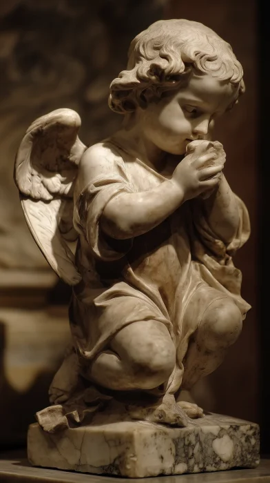 Renaissance Baby Angel Statue