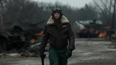 Tough Soldier in Action