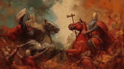 Symbolic Battle of Good vs Evil