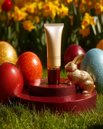 Cream Tube in Garden