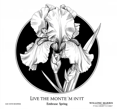 Iris Flower Drawing