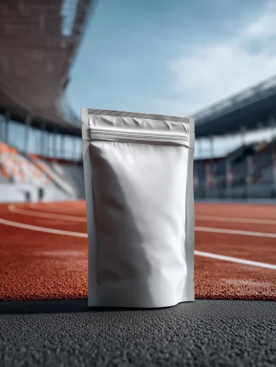 Empty Track and Protein Powder