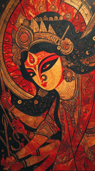 Renaissance Style Maa Durga
