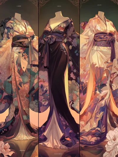 Mermaid Dress Kimono Concept