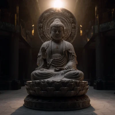 Peaceful Buddha Statue