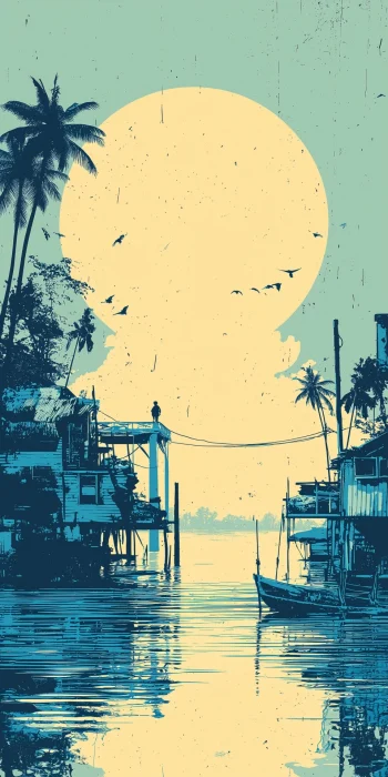 Minimalistic Miami Poster