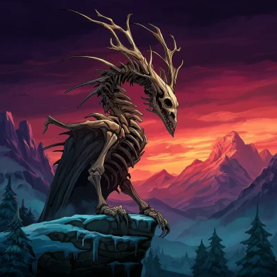 Bone Dragon on Ice Peak