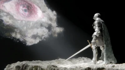Knight on Black Rock Cliff