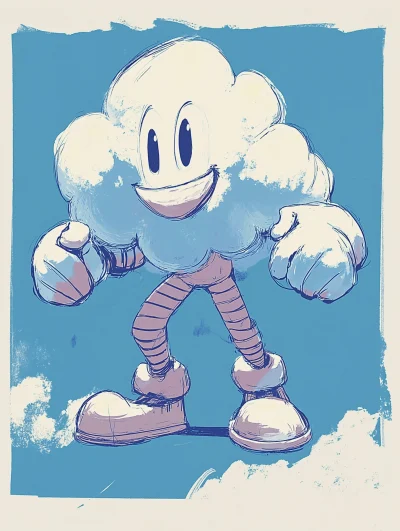 Mischievous Cloud Storm Character