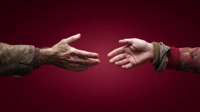 Reaching Hands