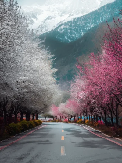 Blossoming Road