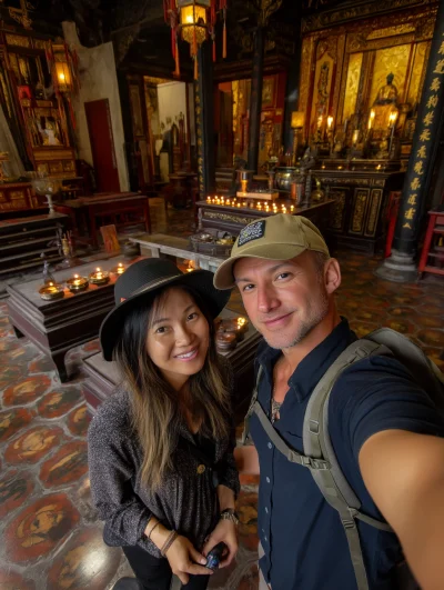 Selfie at Buddhist Temple