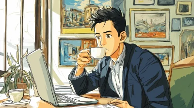 Focused Young Professional