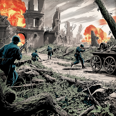 Widescreen Comic Scene