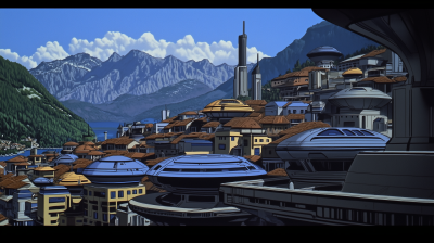 Futuristic Italian Town