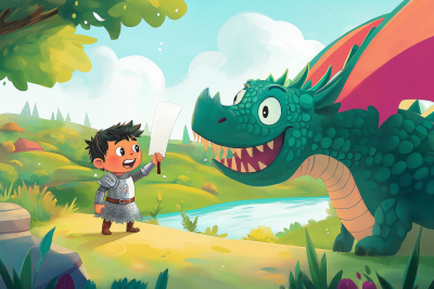 Tiny Knight Facing Giant