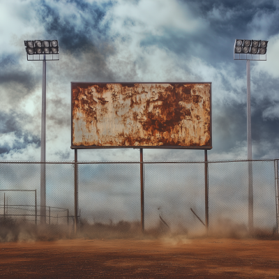 Stormy Stadium Scene