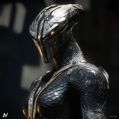 Futuristic Female Warrior