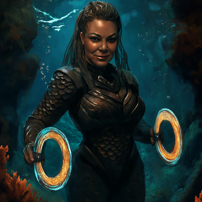 Fierce Afrofuturist Warrior Queen