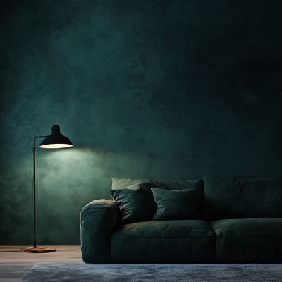 Cozy Dark Green Wall