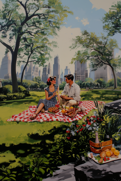 Retro Picnic in Central Park