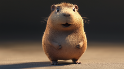 Cute Chubby Capybara