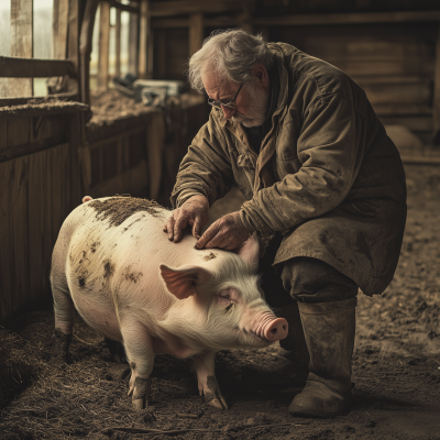 Aged Farm Veterinarian