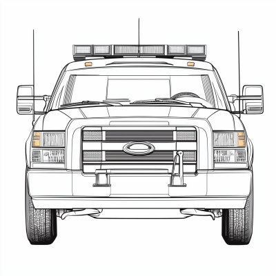 Security Officer Patrol Truck Diagram
