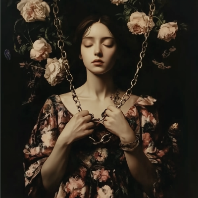 Woman with Chain