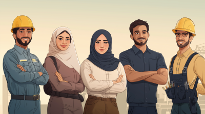 Diverse Arab Workers