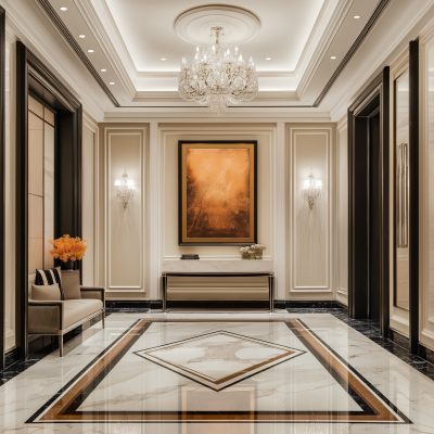 Elegant Neoclassical Foyer