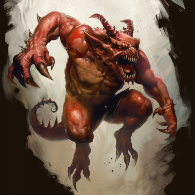 Leaping Hezrou Demon