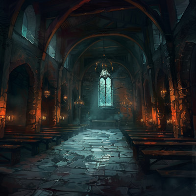 Medieval Church Interior