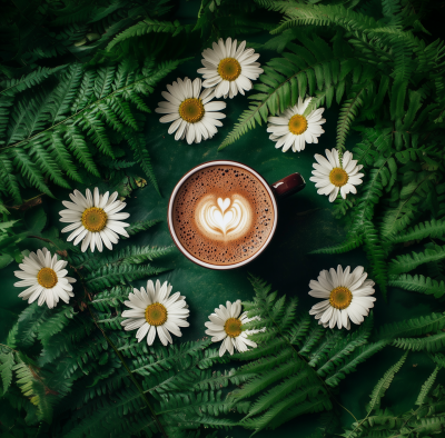 Coffee and Daisies