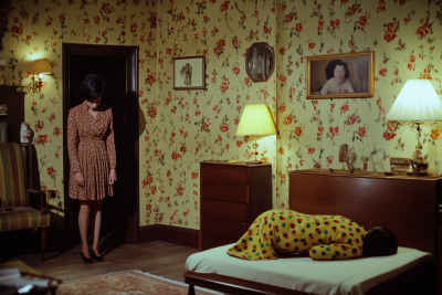 Surreal Living Room Scene