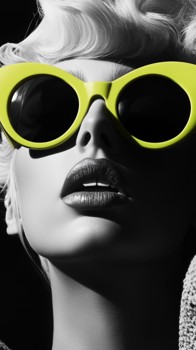 Lady Gaga in Black and White