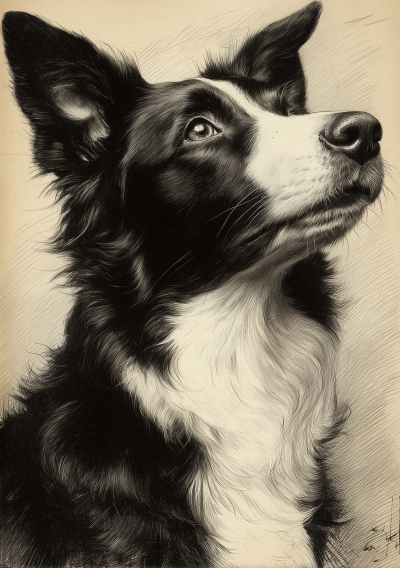 Border Collie Poster Design