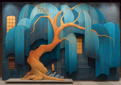 Weeping Willow in Guernica Style