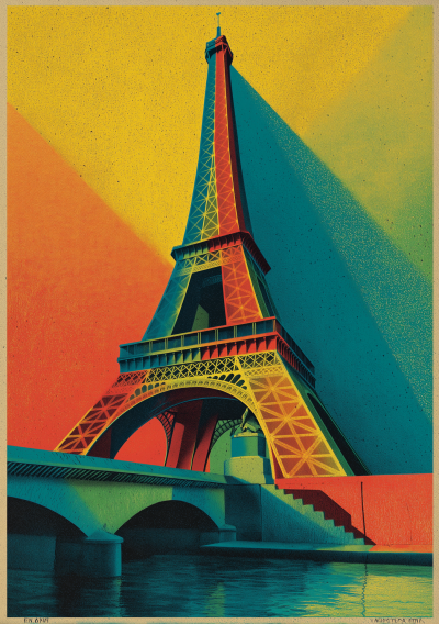 Eiffel Tower Poster Design