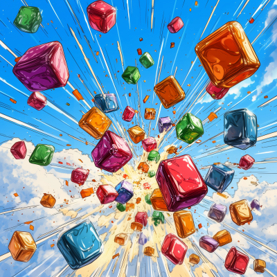 Colorful Starburst Candies