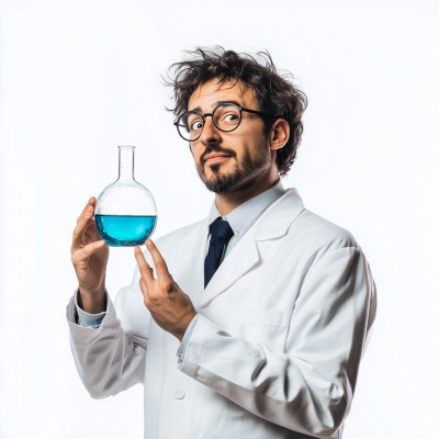 Eccentric Scientist Portrait