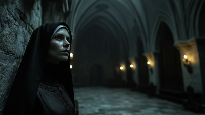 Nun in Moonlight