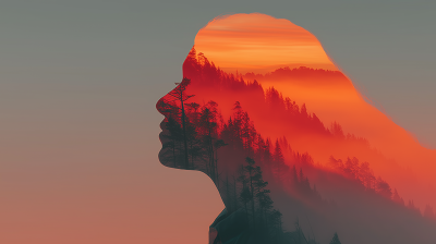 Serene Sunset Silhouette